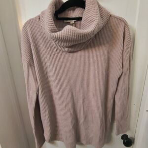 LOFT Women's Cowl Neck Sweater - Soft Pink